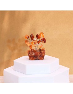 Mini arbre de pierres – Cornaline & orgonite