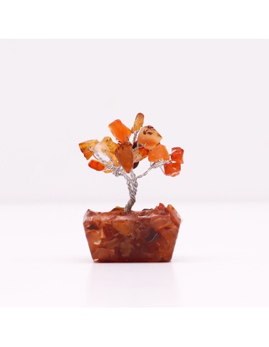 Mini arbre de pierres – Cornaline & orgonite