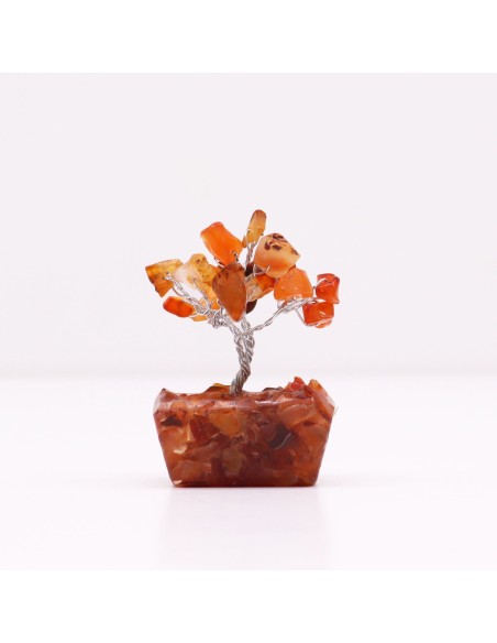Mini arbre de pierres – Cornaline & orgonite