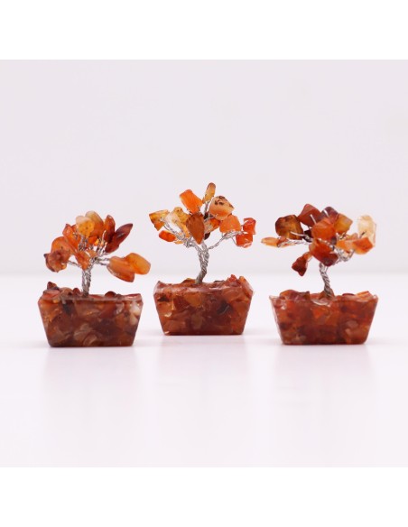 Mini arbre de pierres – Cornaline & orgonite