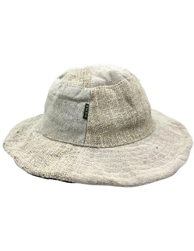 Chapeau de festival bohème en chanvre & coton – Naturel