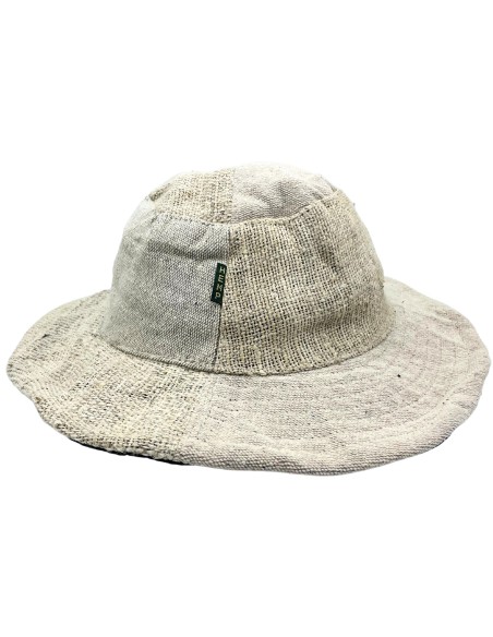 Chapeau de festival bohème en chanvre & coton – Naturel