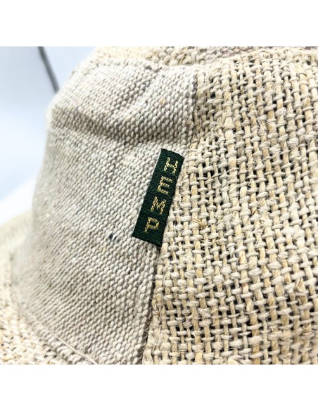 Chapeau de festival bohème en chanvre & coton – Naturel