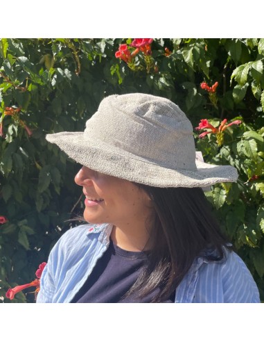 Chapeau de festival bohème en chanvre & coton – Naturel