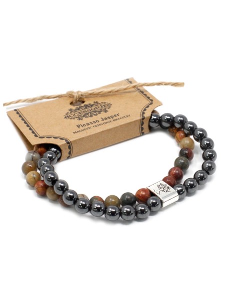 Bracelet magnétique jaspe Picasso – Créativité