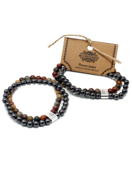 Bracelet magnétique jaspe Picasso – Créativité