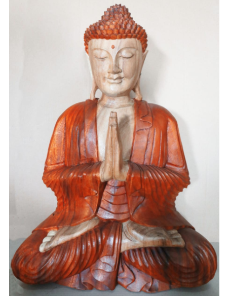 Statue de Bouddha sculptée à la main – Accueil bienveillant