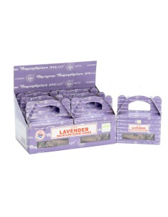 Cônes d’encens à reflux Satya – Lavande (boîte de 24)