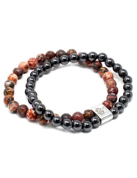 Bracelet magnétique à motif léopard – Énergie instinctive