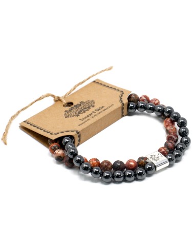 Bracelet magnétique à motif léopard – Énergie instinctive