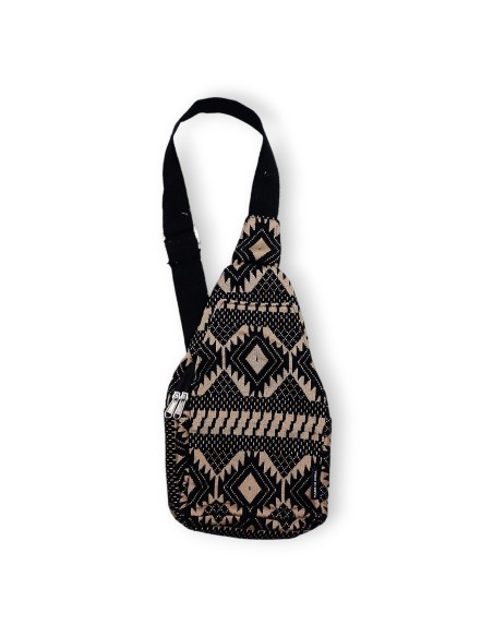 Sac bandoulière jacquard naturel – Telar del Desierto