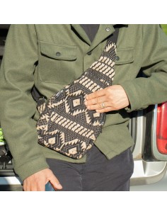 Sac bandoulière jacquard naturel – Telar del Desierto