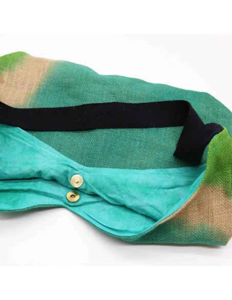 Sac porté épaule – Vert bleuté