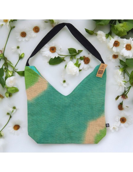 Sac porté épaule – Vert bleuté