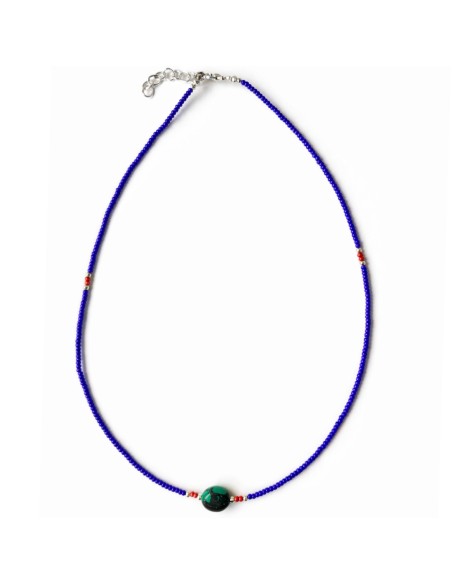 Collier fin lapis-lazuli & turquoise – Calme intérieur