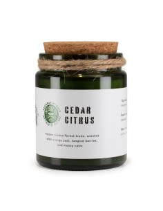 Greenman – Bougie soja Woodwick «Cèdre & agrumes»