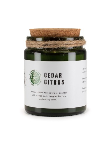 Greenman – Bougie soja Woodwick «Cèdre & agrumes»