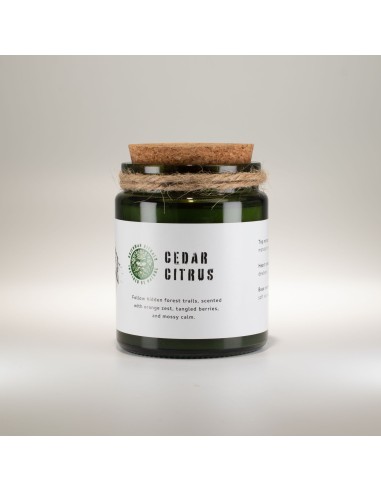 Greenman – Bougie soja Woodwick «Cèdre & agrumes»