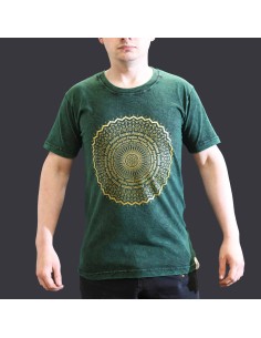 T?shirt Nomad Sari – Mandala vert (taille S)