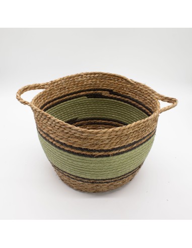 Grandes corbeilles coton & herbe marine – Rangement zen