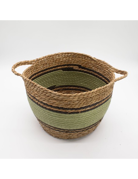 Grandes corbeilles coton & herbe marine – Rangement zen