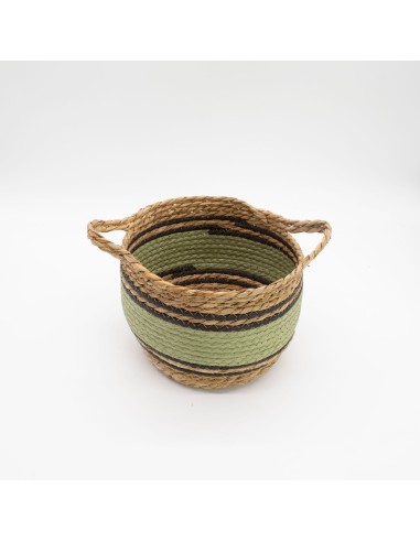 Grandes corbeilles coton & herbe marine – Rangement zen
