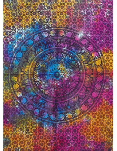 Tenture murale en coton – Mandala éléphant