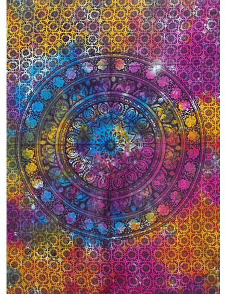 Tenture murale en coton – Mandala éléphant