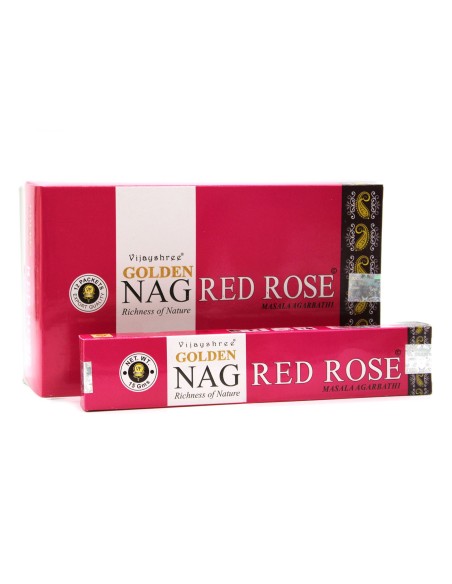 Encens Golden Nag – Rose rouge