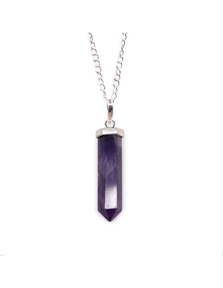 Pendentif pointe en améthyste – Intuition
