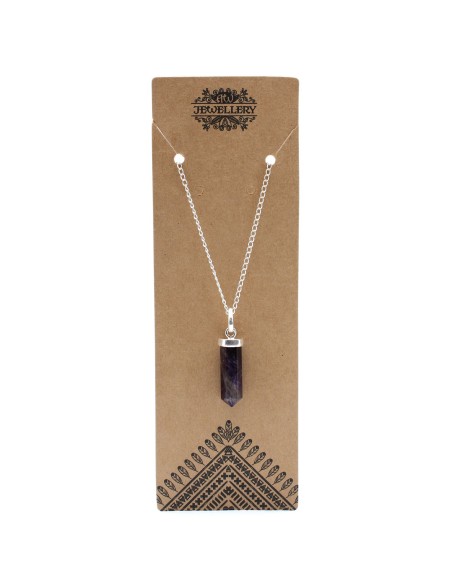 Pendentif pointe en améthyste – Intuition