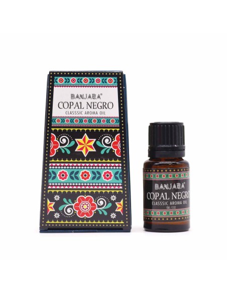 Huile parfumée d’Inde Banjara – Copal noir