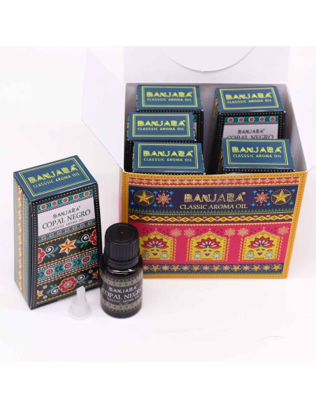 Huile parfumée d’Inde Banjara – Copal noir