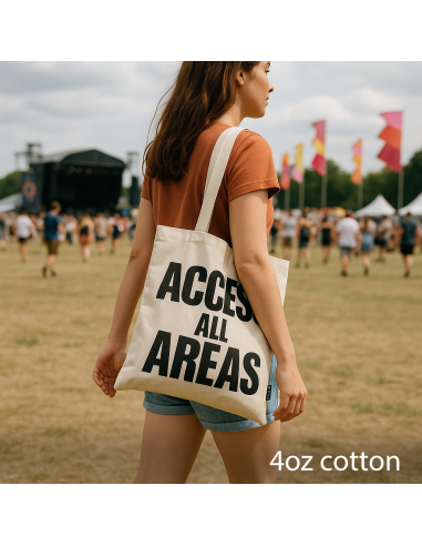 Sac cabas iconique en coton – «?Accès à toutes les zones?»