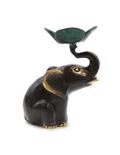 Porte-bougie et encens éléphant – Rituel zen