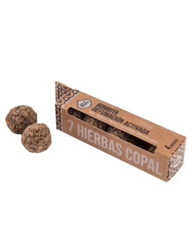 Bombitas d’encens – Fumigation 7 herbes & copal (boîte de 4)