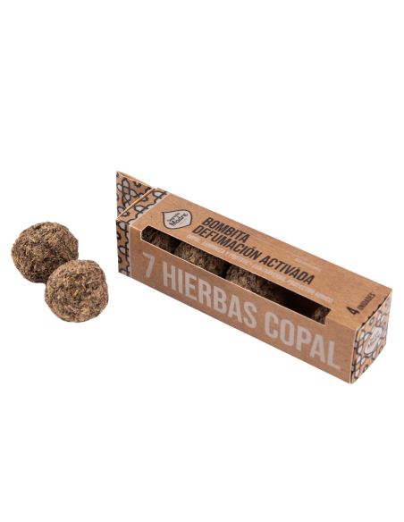 Bombitas d’encens – Fumigation 7 herbes & copal (boîte de 4)