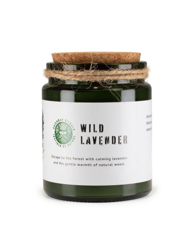 Greenman – Bougie soja Woodwick «Lavande sauvage»
