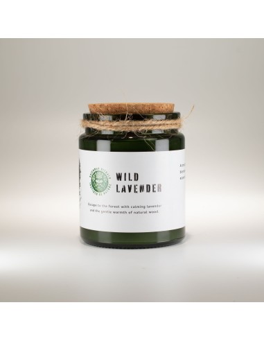 Greenman – Bougie soja Woodwick «Lavande sauvage»