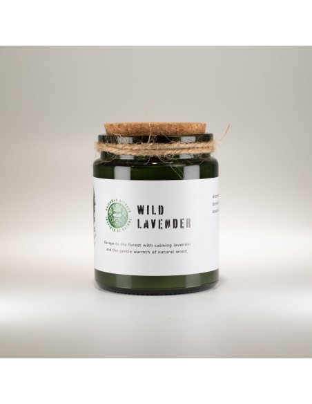 Greenman – Bougie soja Woodwick «Lavande sauvage»