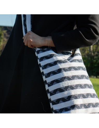 Sac tote jacquard naturel – Atlas Nomade