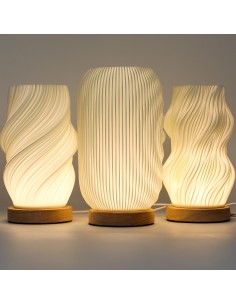 Lampe contemporaine tressée – Onde nuage zen