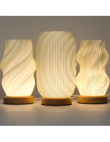 Lampe contemporaine tressée – Onde nuage zen