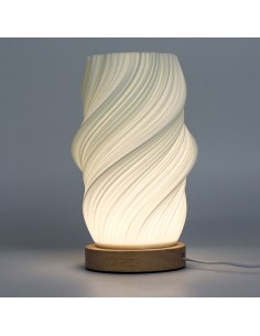 Lampe contemporaine tressée – Onde nuage zen
