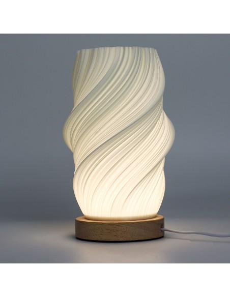 Lampe contemporaine tressée – Onde nuage zen