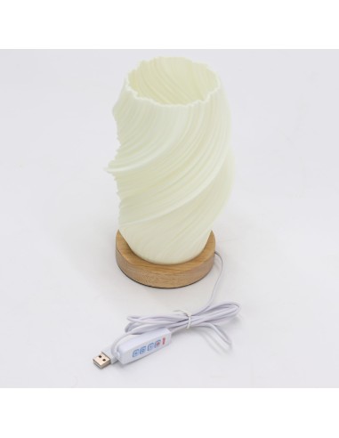 Lampe contemporaine tressée – Onde nuage zen