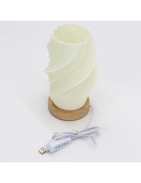 Lampe contemporaine tressée – Onde nuage zen