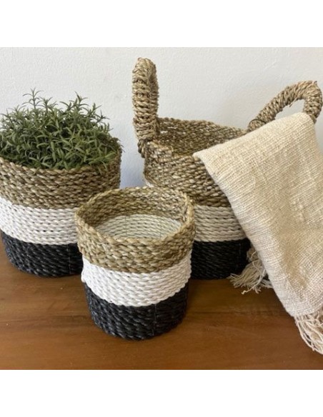 Paniers en algues marines – Tons naturels zen