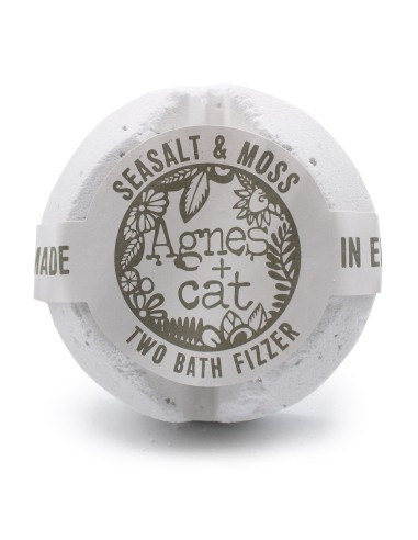 Agnes + Cat – Bombe de bain effervescente «Sel marin & mousse»