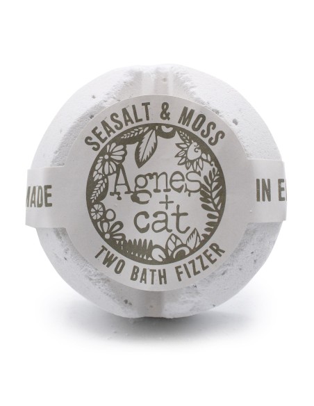 Agnes + Cat – Bombe de bain effervescente «Sel marin & mousse»
